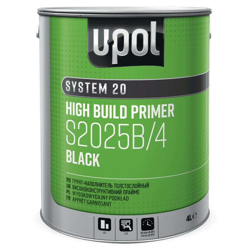 S2025B 4 Universal High Build Primer Black 4L