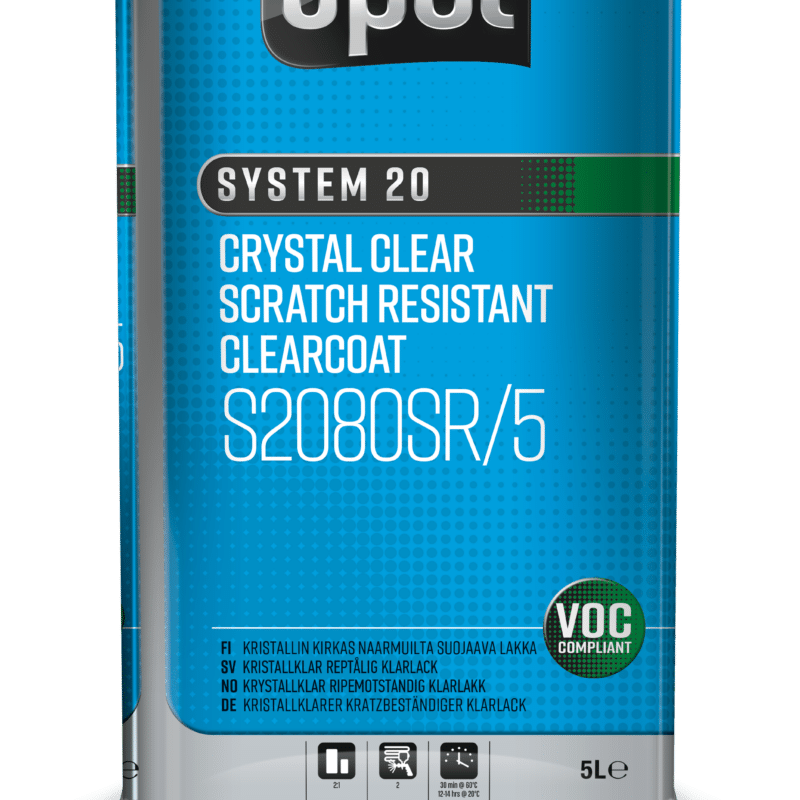 S2080SR 5 Crystal Clear Scratch Resistant Clearcoat 5L